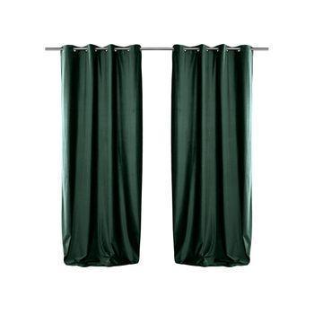 Cortina Darrel  135xx250 Cm Color Verde, Plateado Vente-unique