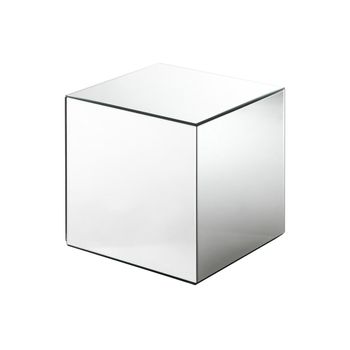 Mesa Auxiliar Cubix  35x35x35 Cm Color Plateado Vente-unique