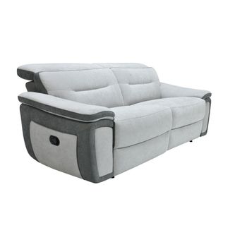 Sofá Relax Parua  203x102x75 Cm Color Gris Claro, Gris Antracita Vente-unique