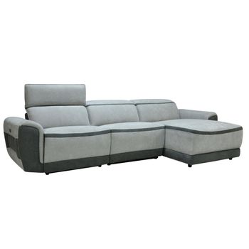 Sofá Relax Orietto  279x150x74 Cm Color Gris Claro Vente-unique