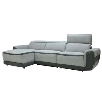 Sofá Relax Orietto  279x150x74 Cm Color Gris Claro Vente-unique