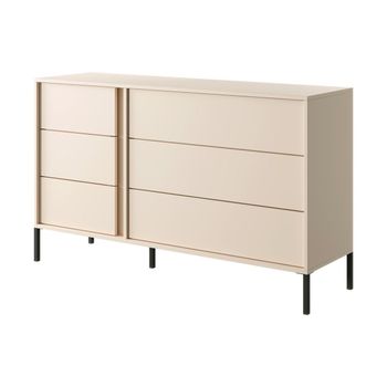 Mueble Cómoda 6 Cajoneras Beige con Ofertas en Carrefour