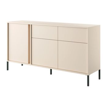 Aparador De 2 Puertas Elegante De Madera Atmosphera 80x34,5x85 Cm Blanco  con Ofertas en Carrefour