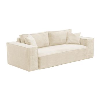 Sofá Cama Amelia  234x105x80 Cm Color Beige Vente-unique