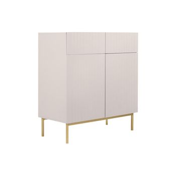 Aparador Alto Evilana 2 Cajones 100x44.8x105.5 Cm Color Beige Vente-unique