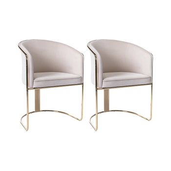 Silla Góndola Josethe  59.5x52.5x82.5 Cm Color Crema Vente-unique