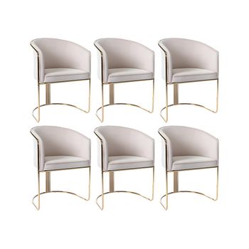 Silla Góndola Josethe  59.5x52.5x82.5 Cm Color Crema Vente-unique