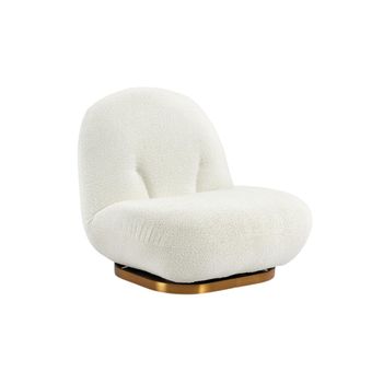 Sillón Giratorio Lodosa  74x92x73 Cm Color Blanco Vente-unique