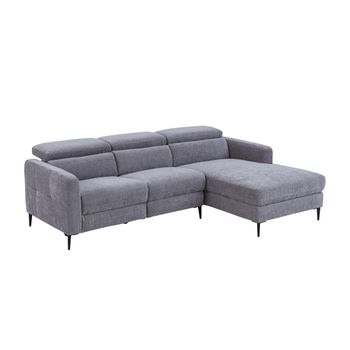 Sofá Relax Fuseta  237x172x76 Cm Color Gris Vente-unique