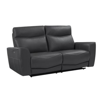 Sofa 2 Plazas Relax Montecarlo Reclinable Manual 103 X 169 X 91 Cm Gris  Oscuro con Ofertas en Carrefour