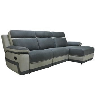 Sofá Relax Talca  276x146x98 Cm Color Gris Antracita Vente-unique