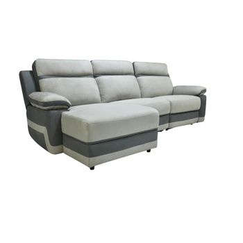 Sofá Relax Talca  276x146x98 Cm Color Gris Claro Vente-unique