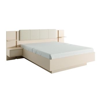 Cama Clásica Elynia 2 Cajones 256.4x210x104.4 Cm Color Beige Vente-unique