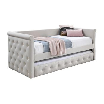 Cama Diván Louise  219x98.5x95.2 Cm Color Beige Vente-unique