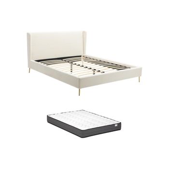 Cama Clásica Upilia  153x210x101 Cm Color Blanco Vente-unique