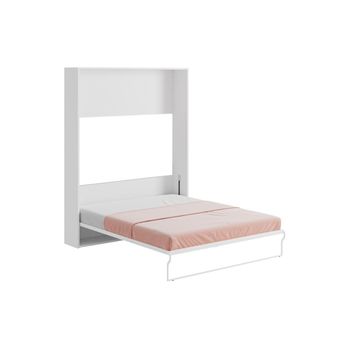 Cama Abatible Malina  174x214x208.5 Cm Color Gris, Blanco Vente-unique