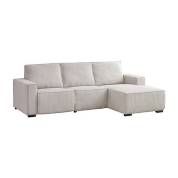 Sofá Relax Amelio  266x166x92 Cm Color Beige Vente-unique