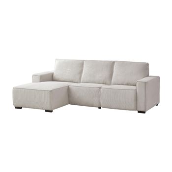 Sofá Relax Amelio  266x166x92 Cm Color Beige Vente-unique