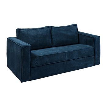 Sofá Cama Loreto  195x95x90 Cm Color Azul Oscuro Vente-unique