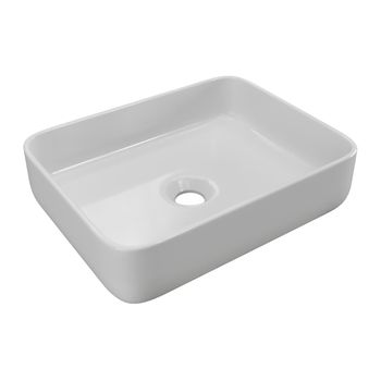 Lavabo Sobre Encimera Juniko  50x39x13 Cm Color Blanco Vente-unique