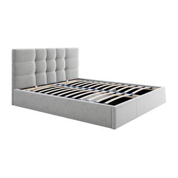 Cama Con Canapé Abatible Eliava  170x213x106 Cm Color Gris Claro Vente-unique