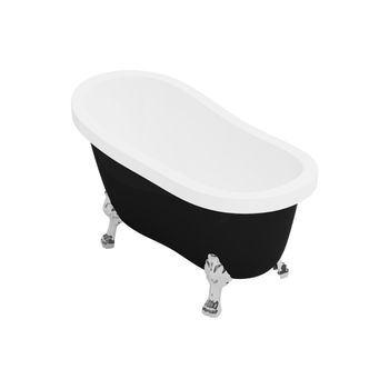 Bañera Con Patas Nisos  145x74x77 Cm Color Negro Vente-unique