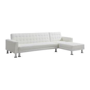 Sofá Cama Willis  290x173x79 Cm Color Blanco Vente-unique