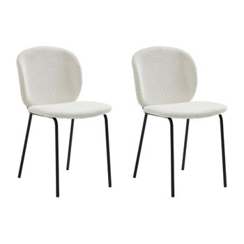 Silla Nórdica Bejuma  47.5x57.5x85 Cm Color Crema Vente-unique