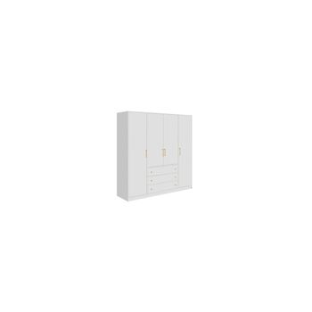 Armario Abierto, Vestidor Gontran 3 Cajones 214x141x205 Cm Color Blanco  Venta-unica con Ofertas en Carrefour