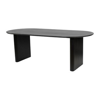 Mesa Fija Balimela  220x100x76 Cm Color Negro Vente-unique