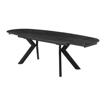 Mesa Extensible Mardel  260x100x76 Cm Color Negro Vente-unique