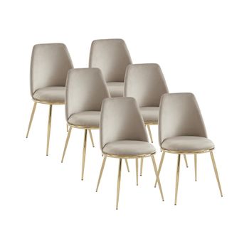 Silla Nórdica Nebina  48x54x83 Cm Color Beige Vente-unique