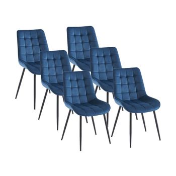 Silla Nórdica Ollua  49.5x60x87 Cm Color Azul Oscuro Vente-unique