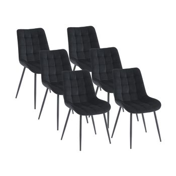 Silla Nórdica Ollua  49.5x60x87 Cm Color Negro Vente-unique