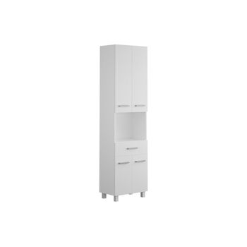 Columna De Baño Minela 1 Cajón 50x30x180 Cm Color Blanco Vente-unique