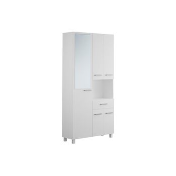 Columna De Baño Minela 1 Cajón 88x30x180 Cm Color Blanco Vente-unique