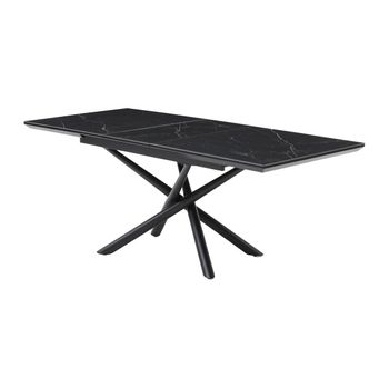 Mesa Extensible Sinam  200x90x76 Cm Color Negro Vente-unique