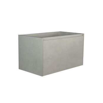 Mueble De Baño Simple Sosthene 1 Cajón 80x45.5x45 Cm Color Gris Vente-unique