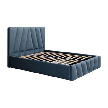 Cama Con Canapé Abatible Lidama  153x200x104 Cm Color Azul Vente-unique