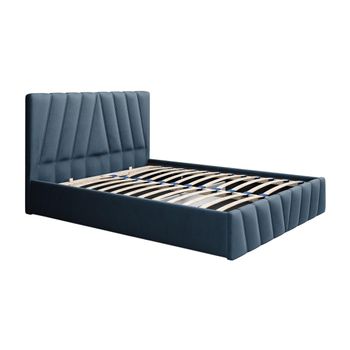 Cama Con Canapé Abatible Lidama  173x210x104 Cm Color Azul Vente-unique