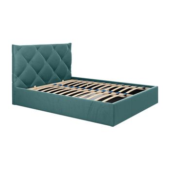 Cama Con Canapé Abatible Stari  153x200x104 Cm Color Azul Verdoso Vente-unique