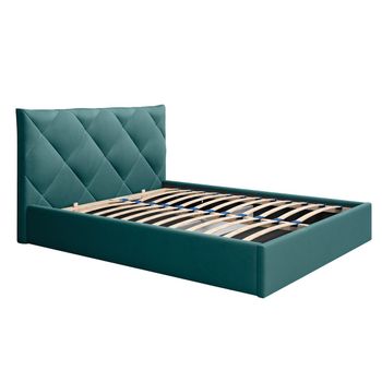 Cama Con Canapé Abatible Stari  173x210x104 Cm Color Azul Verdoso Vente-unique