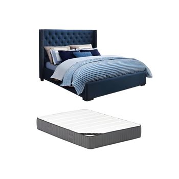 Cama Con Almacenaje De Terciopelo Gris Pardo 160 X 200 Cm Vincennes con  Ofertas en Carrefour