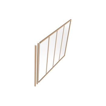 Accesorio Para Cristalera Bayview  2.3x2.2x130 Cm Color Color Natural Claro Vente-unique