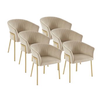 Silla Góndola Zaova  61x57x76 Cm Color Beige Vente-unique