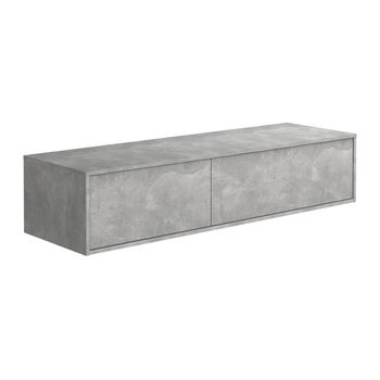 Mueble De Lavabo Isaure 2 Cajones 150x47x32 Cm Color Gris Claro Vente-unique