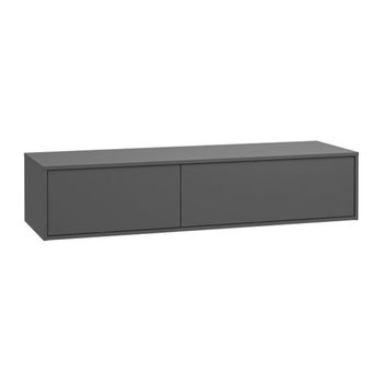 Mueble De Lavabo Isaure 2 Cajones 150x47x32 Cm Color Gris Antracita Vente-unique