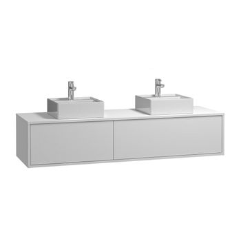 Mueble De Baño Suspendido Con Lavabo Cerámico, 2 Cajones Y Puerta Lateral  Con Cierre Amortiguado Y Organizador, 70 Cm Blanco Brillo - Tirador Cromo  Brillo con Ofertas en Carrefour