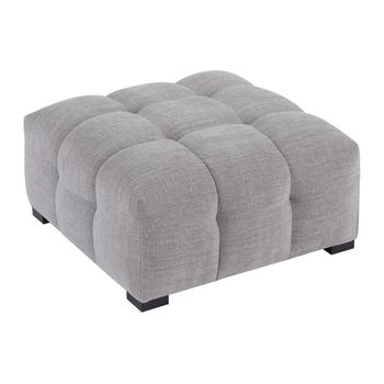 Puf Dilome  90x90x45 Cm Color Gris Vente-unique