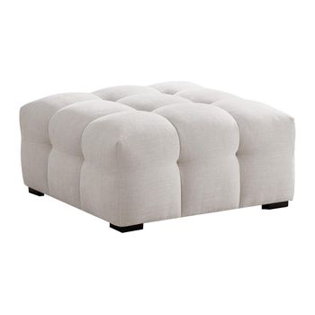 Puf Dilome  90x90x45 Cm Color Beige Vente-unique